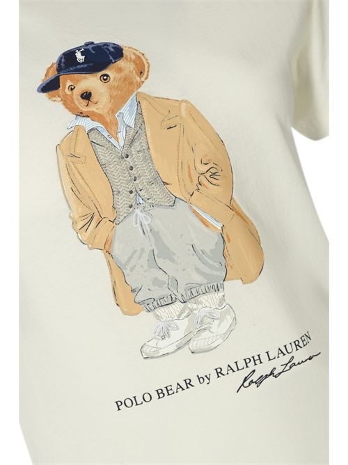 T-shirt in cotone con stampa teddy POLO RALPH LAUREN | 211971752001